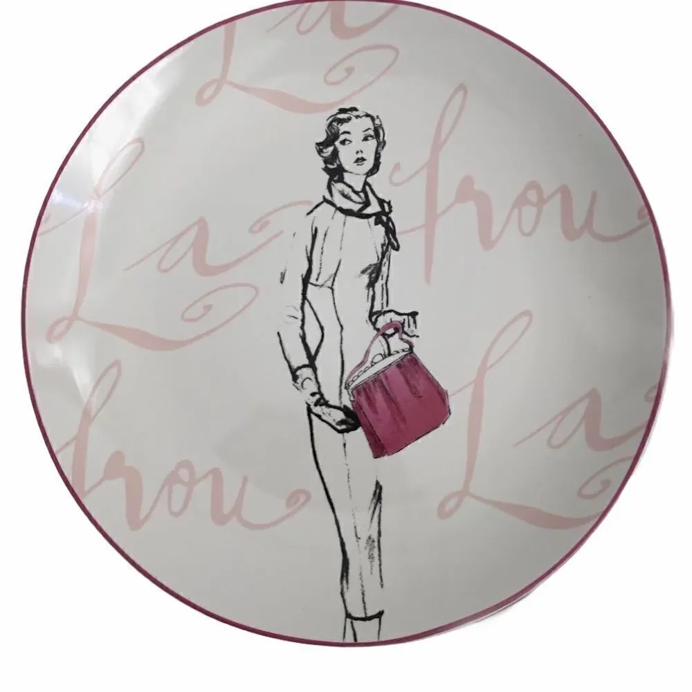 Rosanna (3) Salad Plates Roxanne Tres Chic